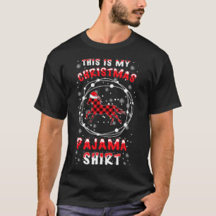 Horse Santa Hat Christmas Pyjama Saying Ide T-Shirt