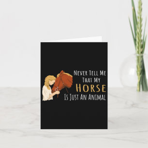 Horse Saying For Horse Lovers Card