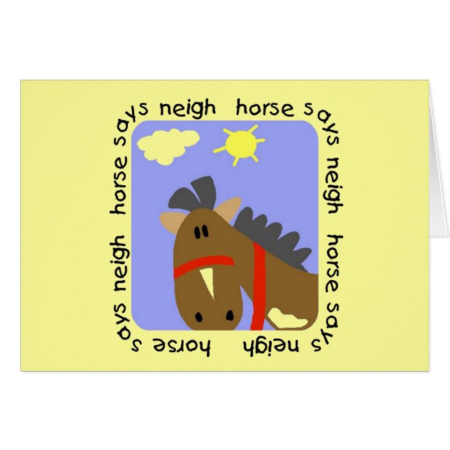 Horse Says Neigh Tshirts and Gifts (Front Horizontal)