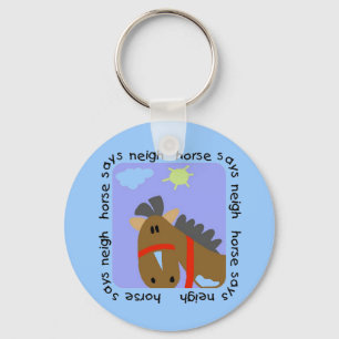 Horse Says Neigh Tshirts and Gifts Key Ring