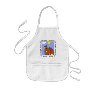 Horse Says Neigh Tshirts and Gifts Kids Apron