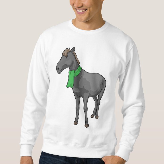 Horse Scarf Sweatshirt (Front)