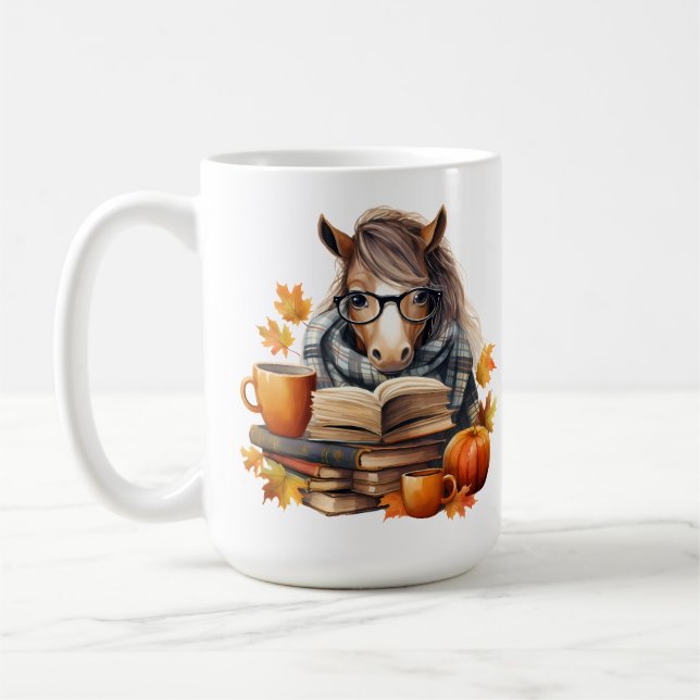 Horse Series Fall 15 oz Classic Mug (Left)