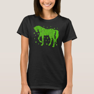 Horse Shamrock Horseback Riding Equestrian Patrick T-Shirt