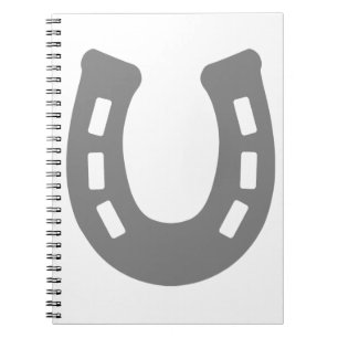 Horse shoe. spiral notebook