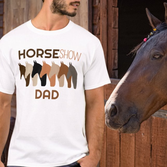 Horse Show Dad Fun Equestrian Dad For Men T-Shirt (Creator Uploaded)