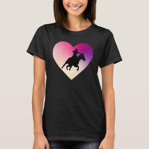 Horse Show Heart Equestrian Jockey Showjumping Com T-Shirt