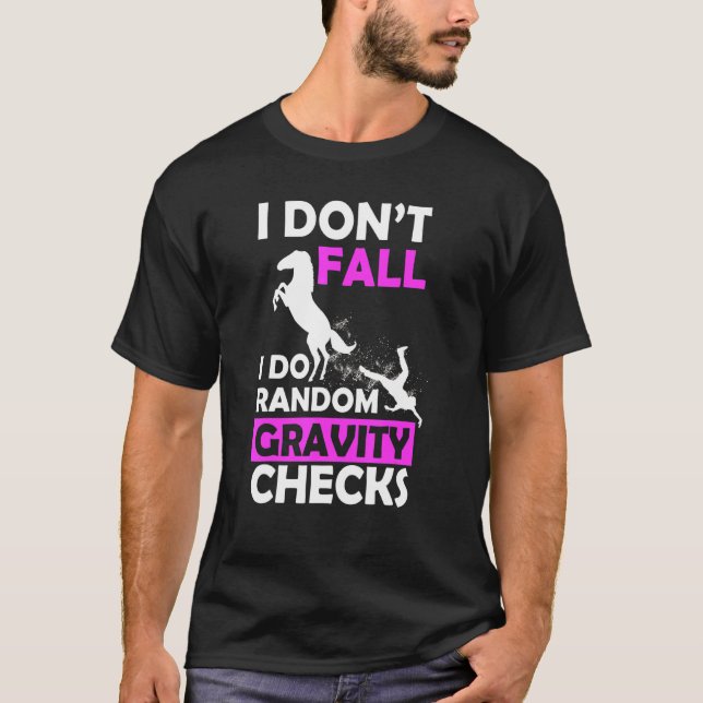 Horse Show Jumping Gravity T-Shirt (Front)