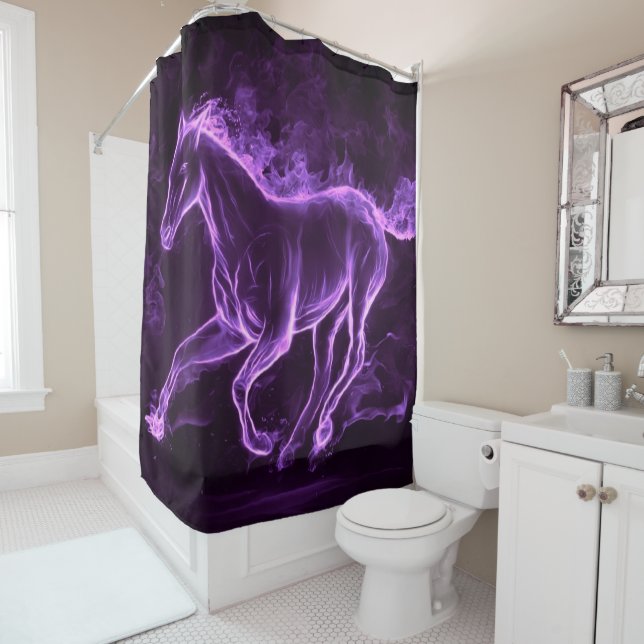 Horse Shower Curtain (In Situ)
