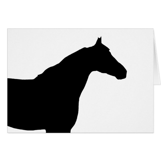Horse Silhouette (Front Horizontal)
