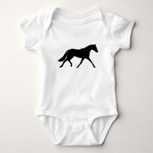 Horse Silhouette Baby Bodysuit