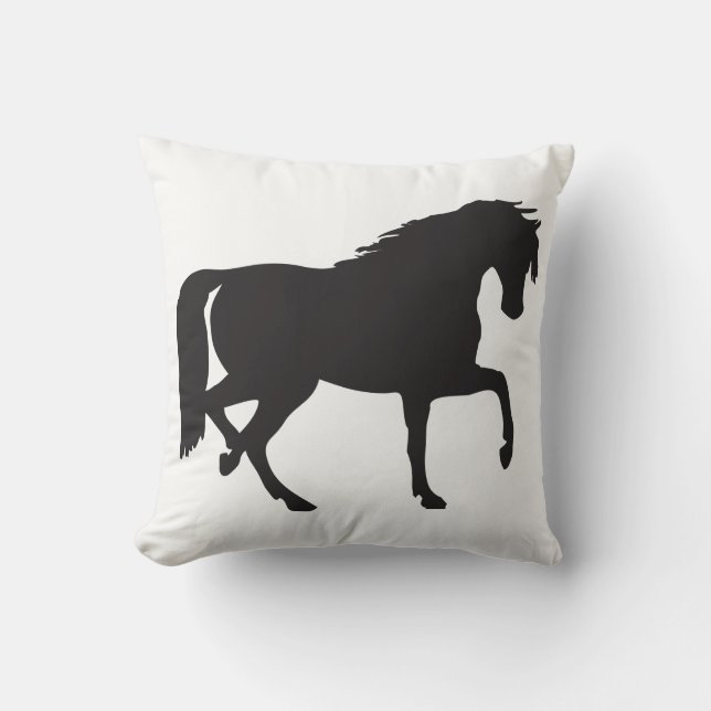 Horse Silhouette Cushion (Front)