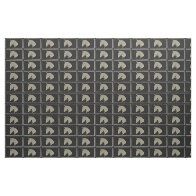 Horse Silhouette Fabric (Fat Quarter)