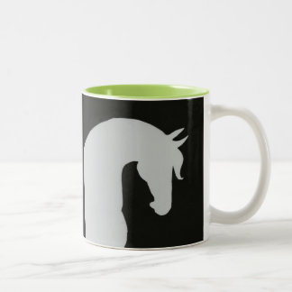Horse Silhouette Mug With Pop of Colour!
