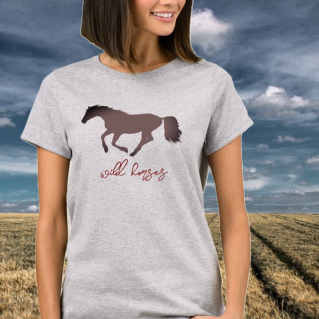 Horse Silhouette "Wild Horses" T-Shirt (Creator Uploaded)