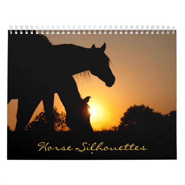 Horse Silhouettes Calendar (Cover)
