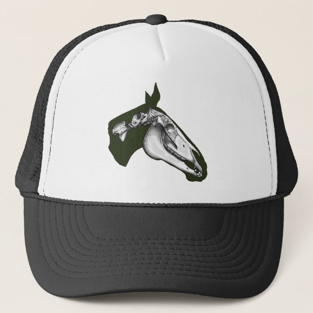 Horse Skeleton Trucker Hat (Front)