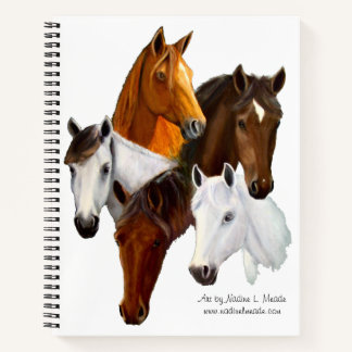 horse spiral notebook
