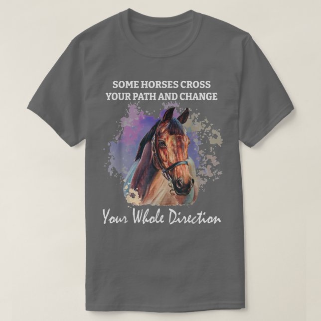 Horse Spiritual Motivation Equestrian Horse Rider  T-Shirt (Design Front)