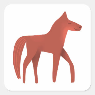 Horse  square sticker