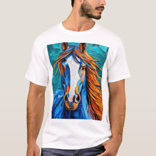 Horse Stained Glass T-Shirt