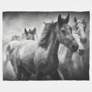 Horse Stampede Fleece Blanket