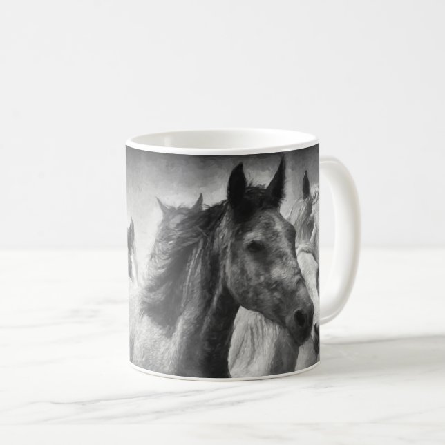 Horse Stampede Mug (Front Right)