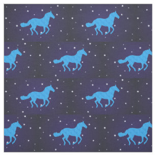 Horse Starry Night Fabric