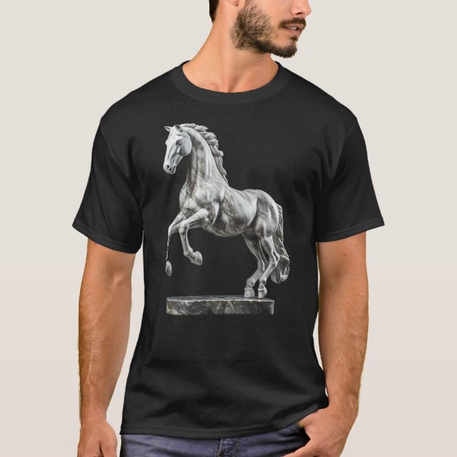 Horse Statue Sculpture 1 T-Shirt (Front)