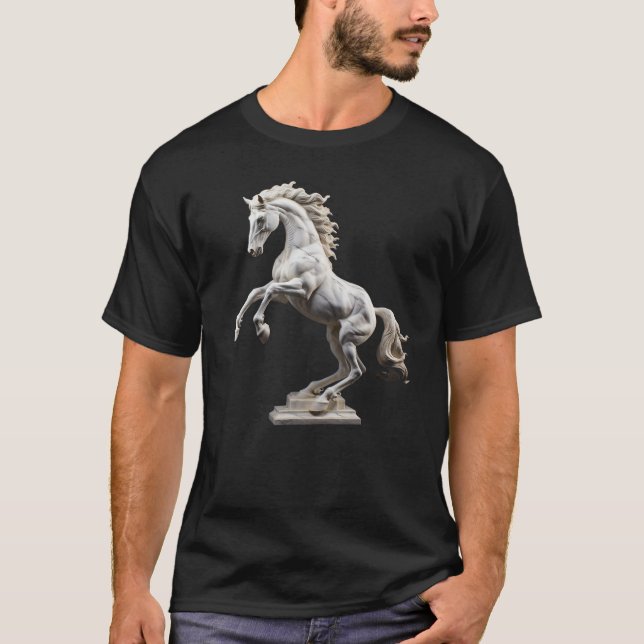 Horse Statue Sculpture T-Shirt (Front)