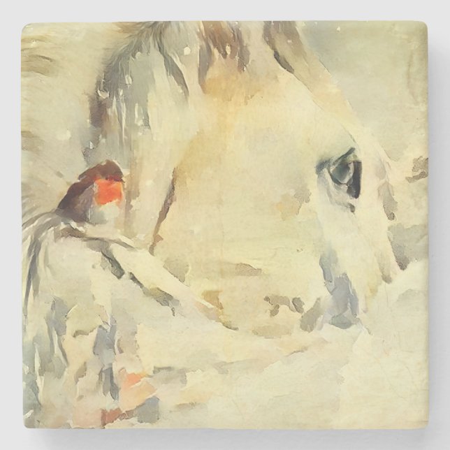 Horse Stone Coaster (Front)