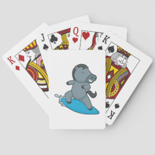Horse Surfer Water sports Playing Cards