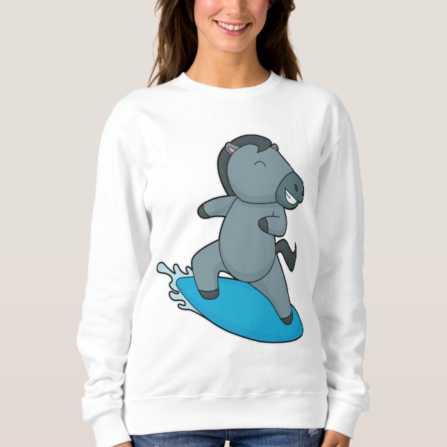 Horse Surfer Water sports Sweatshirt (Front)
