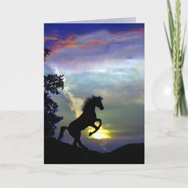 Horse sympathy card (Front)