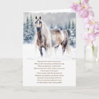 Horse Sympathy Loss with Spiritual Poem