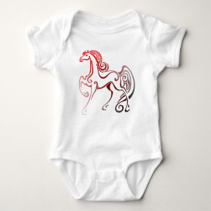 Horse Tails Baby Bodysuit