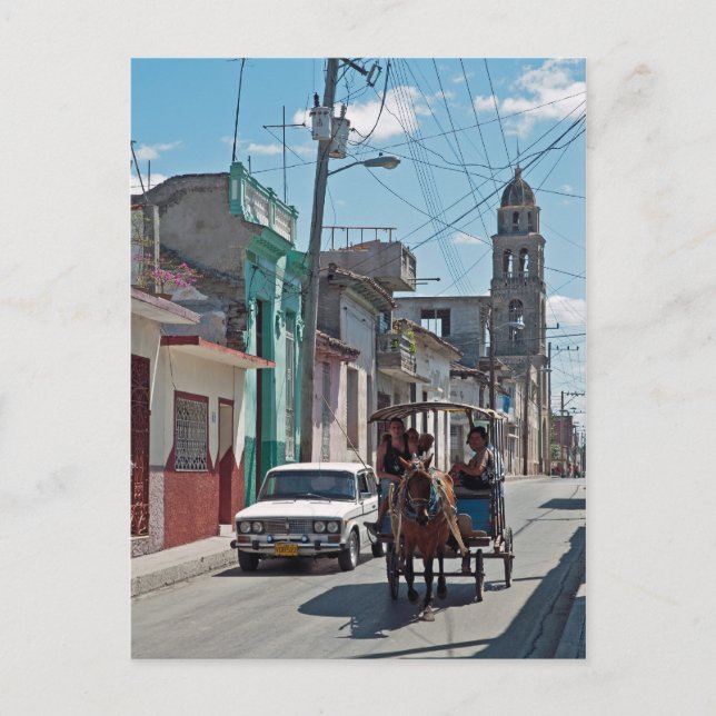 Horse taxi postcard (Front)