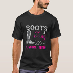 Horse   Tee Boots & Bling It's A Cowgirl Thing H