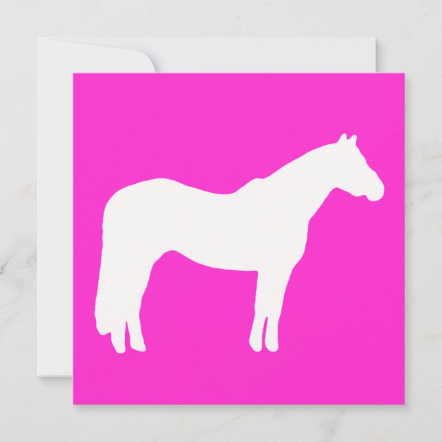 Horse Theme Event Bright and Colorful Simple Invitation (Front)