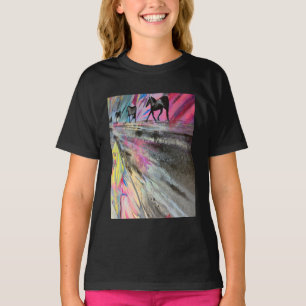 Horse Theme in Vivid Colors T-Shirt