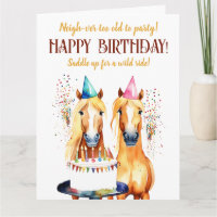 Horse themed birthday party funny elegant