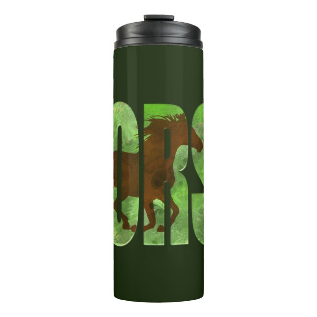horse thermal tumbler (Front)