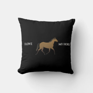 Horse throw pillow. cushion