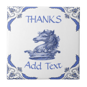 HORSE Tile, Dutch Look, Personalize Ceramic Tile
