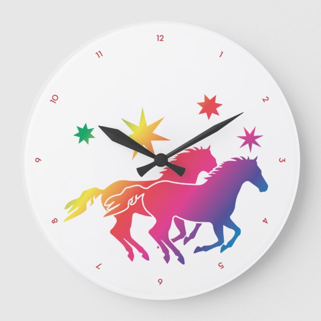 Horse Time Large Clock (Front)