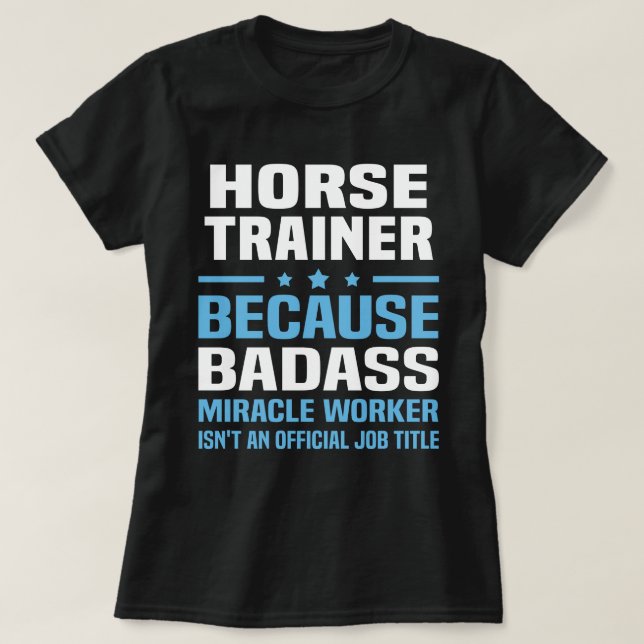 Horse Trainer T-Shirt (Design Front)