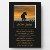 Horse Tribute Memorial Beautiful Poem