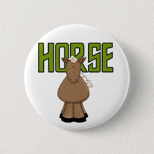 Horse Tshirts and Gifts 6 Cm Round Badge