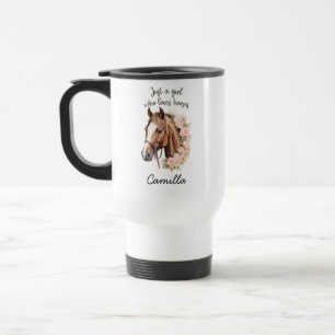 Horse Tumbler Personalised Horse Tumbler with Travel Mug