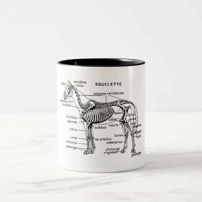 Horse Two-Tone Coffee Mug (Center)